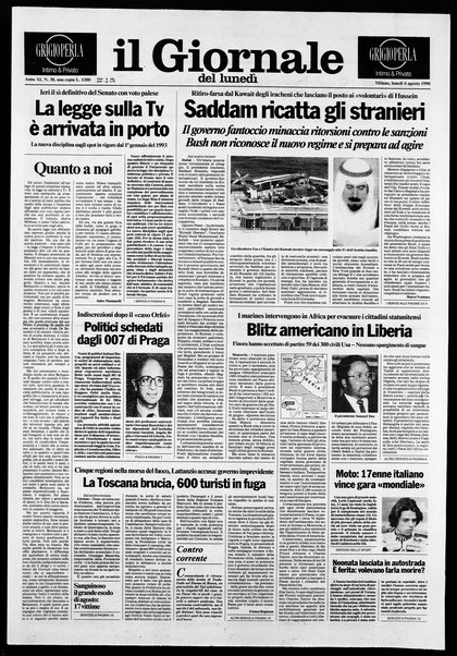 Il giornale del lunedi